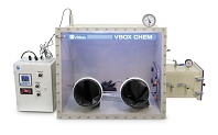 Химически стойкий экономичный перчаточный бокс с датчиком анализа паров воды VBOX CHEM 750A ECO